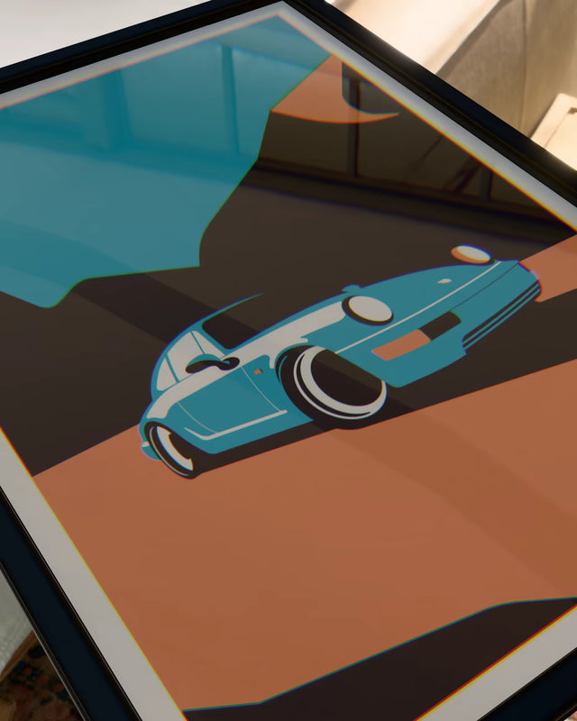 Go follow Porsche 964 - Car Print