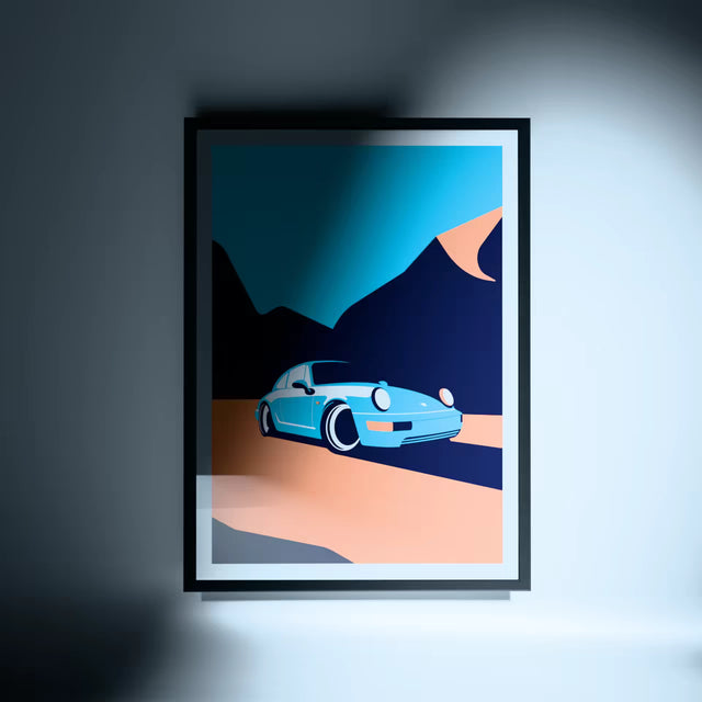 Go follow Porsche 964 - Car Print