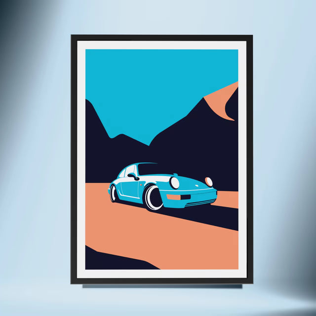 Go follow Porsche 964 - Car Print