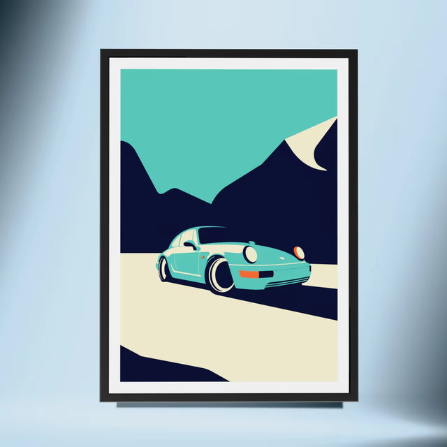Go follow Porsche 964 - Car Print