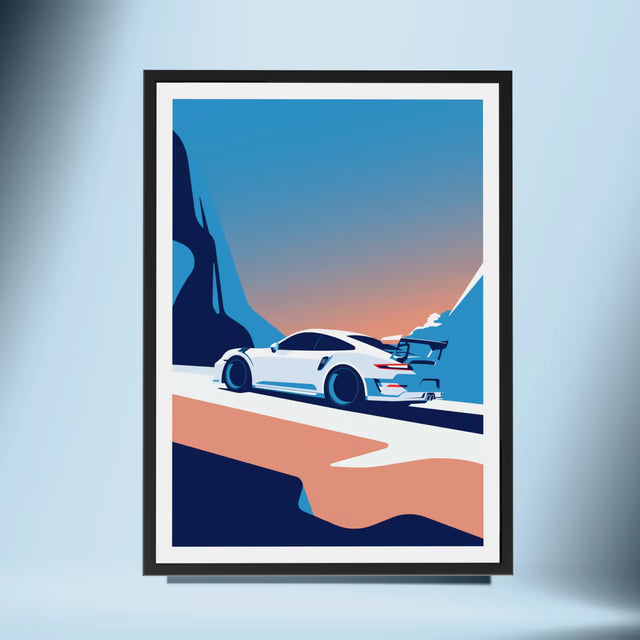 Climbing high! Porsche 911 GT3 RS - Car Print