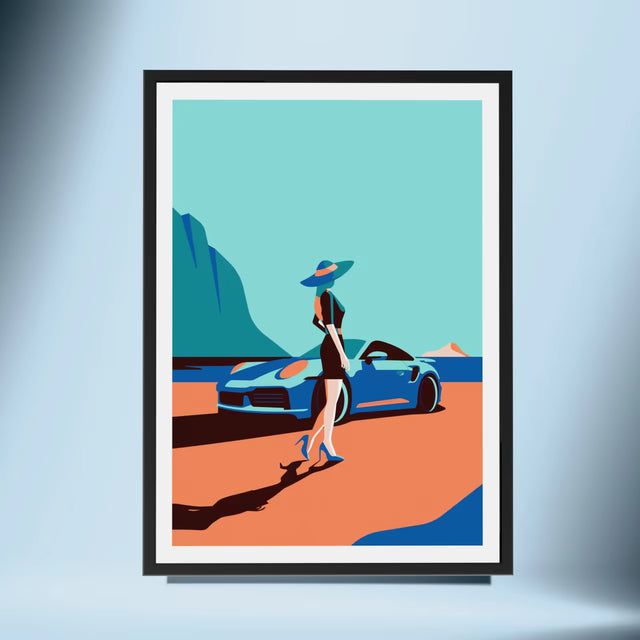 Her Love for Porsche 911 - Car Print
