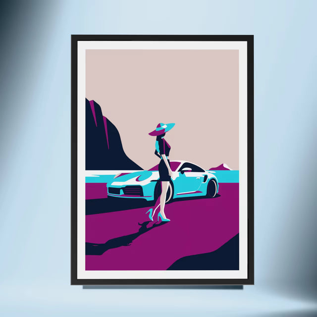 Her Love for Porsche 911 - Car Print