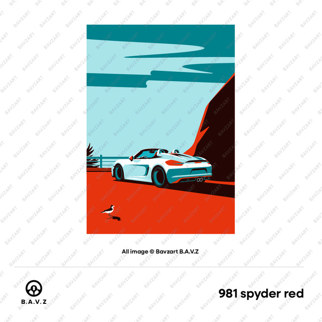 Porsche 981 Boxster cliffside escape