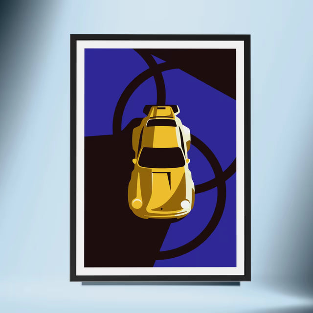 A view above, Porsche donuts - Car Print