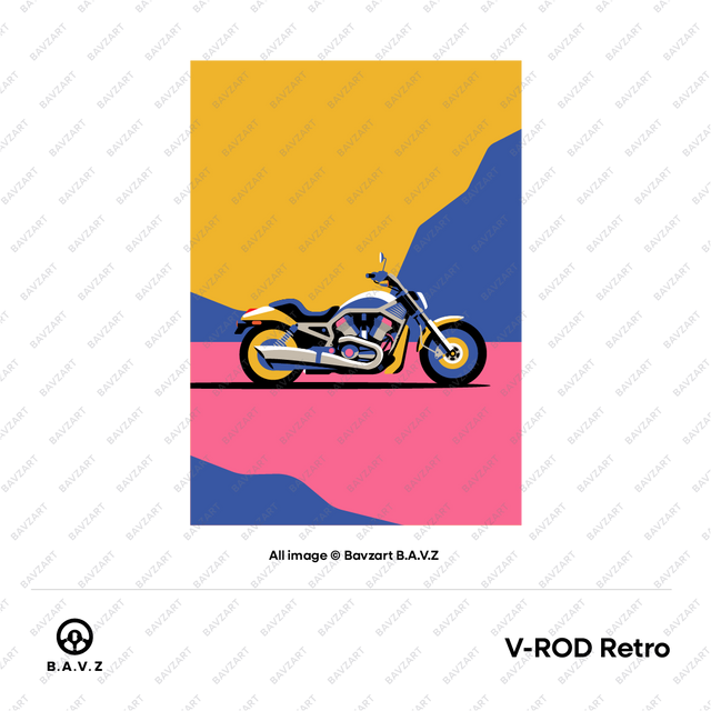 V-Rod Thunder Dynamic Motorbike Art