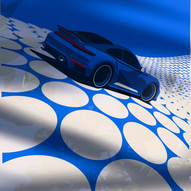 Waves of the turbo Solihull - Car Print