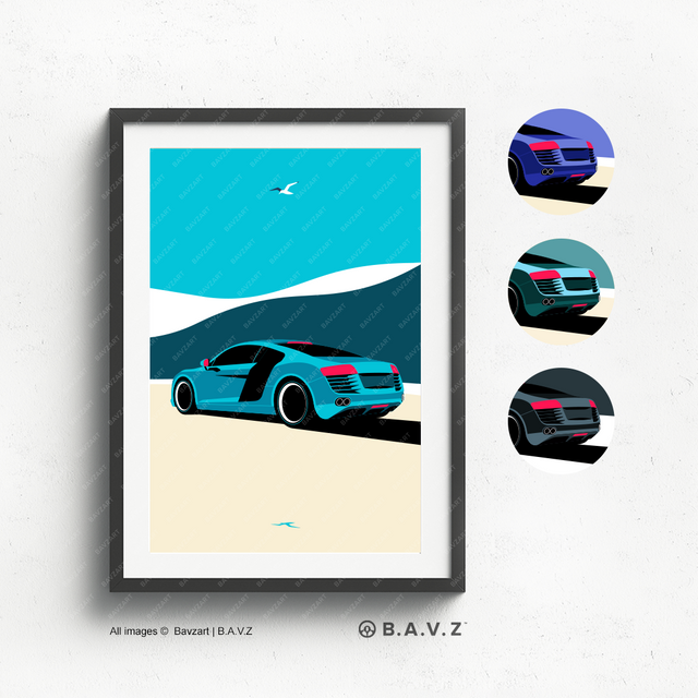 Gull spots Audi R8