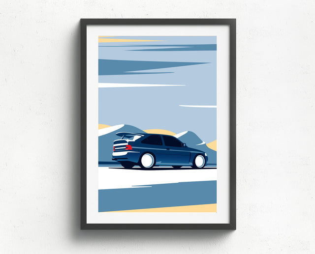 Ford Escort Cosworth wall art