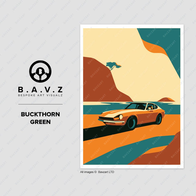 Datsun 240z automotive wall art