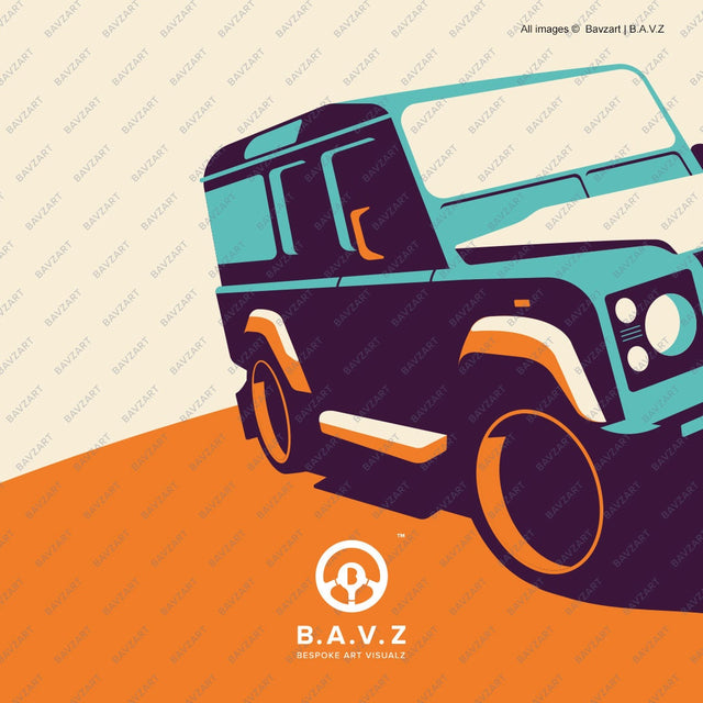 Land Rover defender wall art