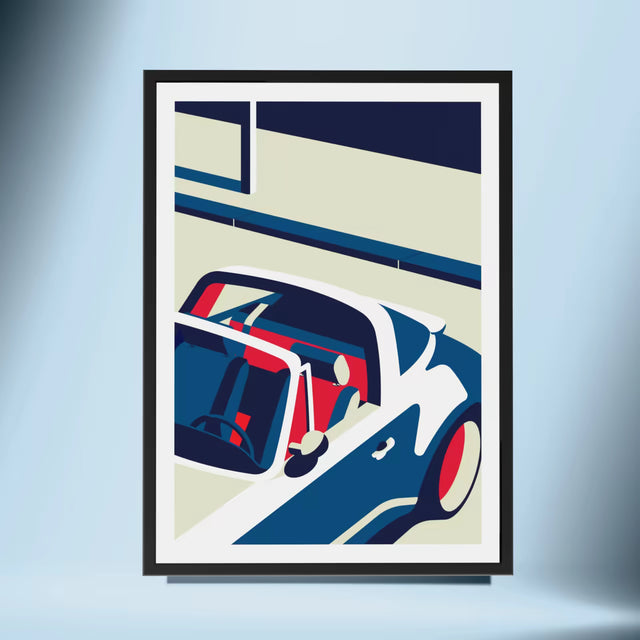 A view from Porsche Targa - Car Print