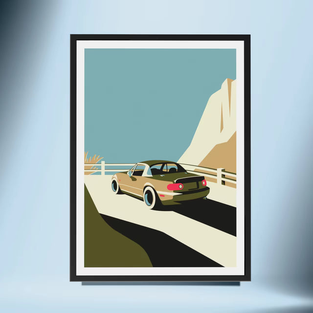 A view with Mx Miata - Car Print