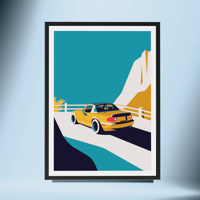 A view with Mx Miata - Car Print