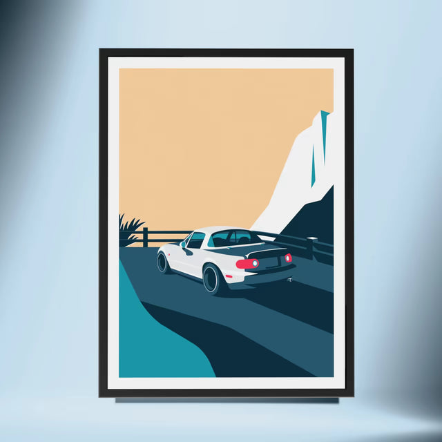 A view with Mx Miata - Car Print