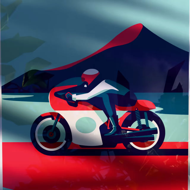 Agusta classic motorbike - Bike Print