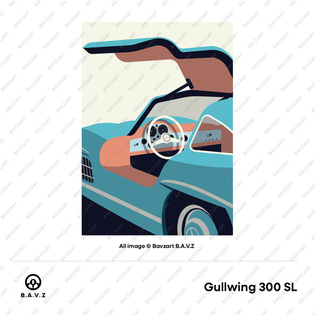 Take a look at Mercedes Gullwing 300 SL