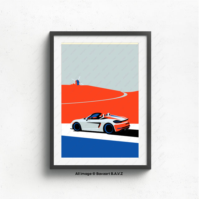 Whispers of speed Spyder 718 and the windmill