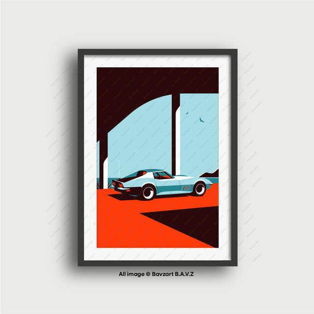 Under the bridge with C3 Corvette
