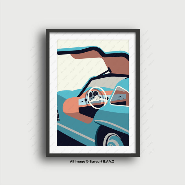 Take a look at Mercedes Gullwing 300 SL