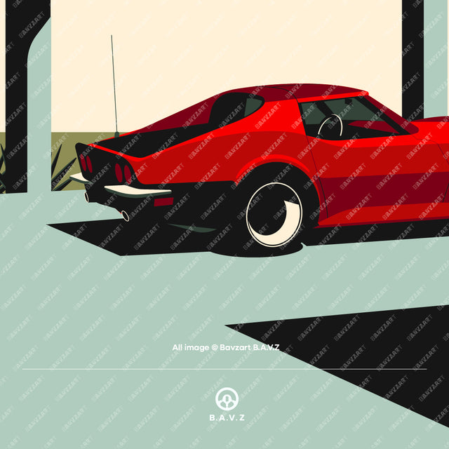Under the bridge with C3 Corvette