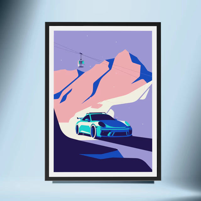 As cold as ice Porsche GT3 - Car Print