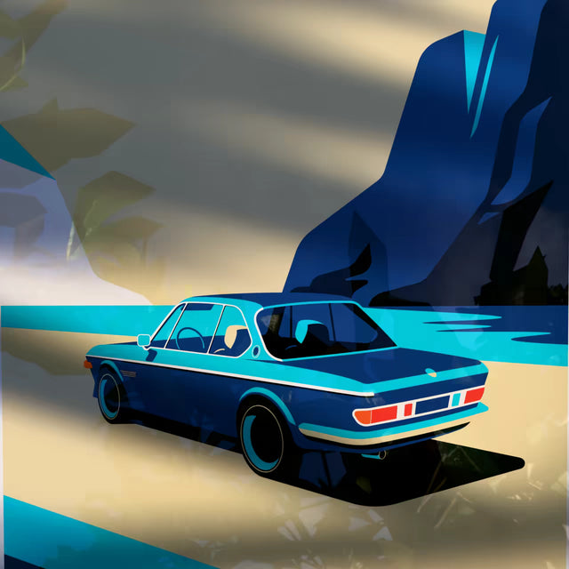 BMW classic e9 - Car Print