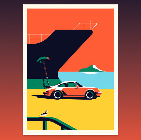 Classic Porsche turbo at the yard