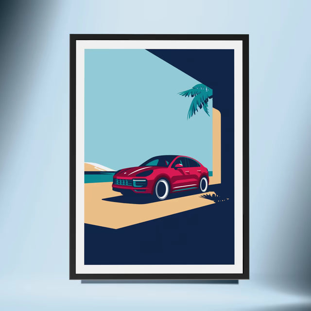 Cayenne at Dune's Edge - Car Print