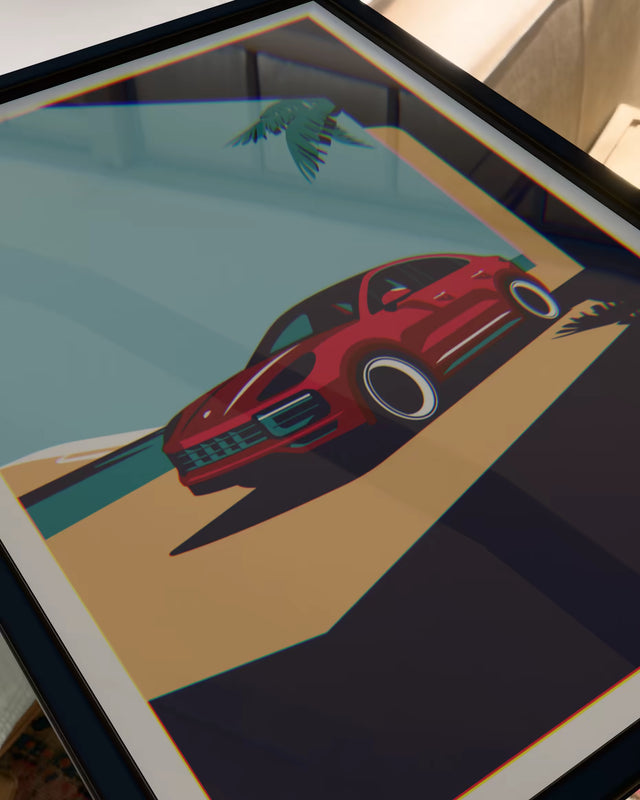 Cayenne at Dune's Edge - Car Print