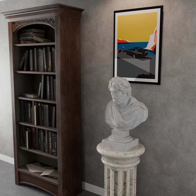 Cliffhanger Corvette C5 - Limited Edition, Premium Giclée Print