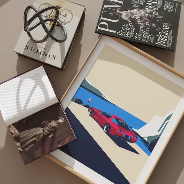 Cliffhanger Corvette C5 - Limited Edition, Premium Giclée Print