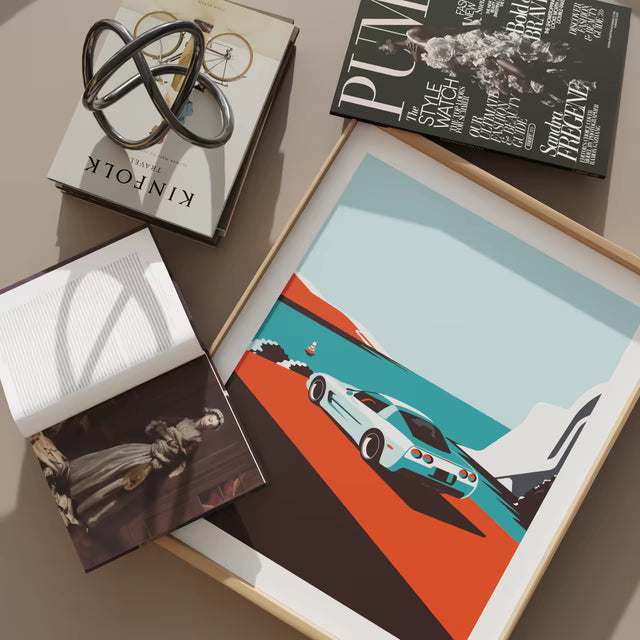 Cliffhanger Corvette C5 - Limited Edition, Premium Giclée Print