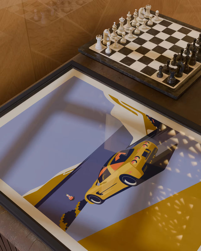 Cliffhanger Corvette C5 - Limited Edition, Premium Giclée Print