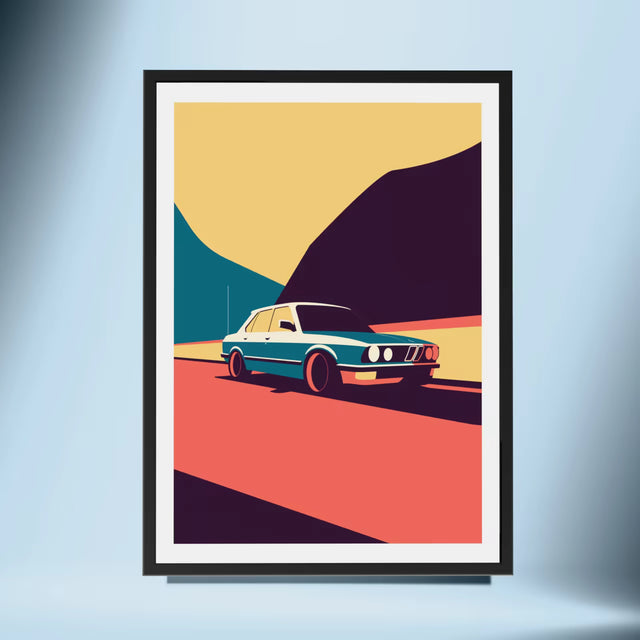 Crusing in My BMW e28 - Car Print