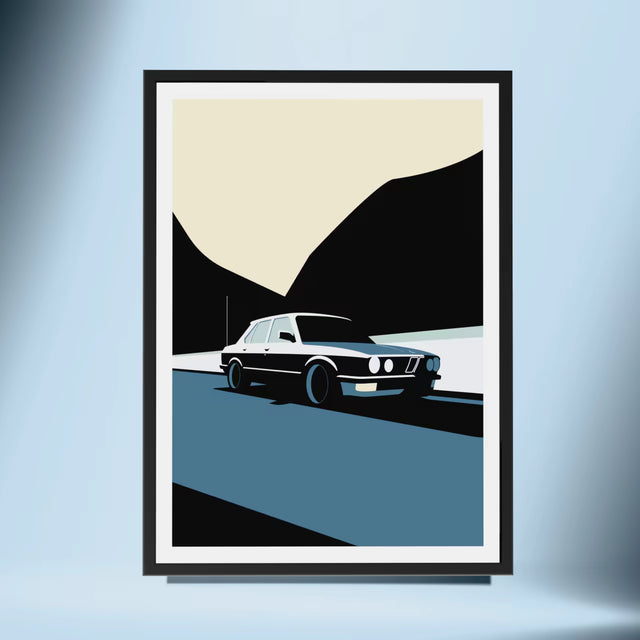 Crusing in My BMW e28 - Car Print