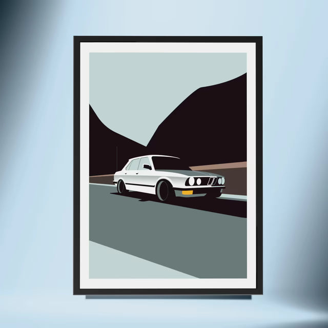 Crusing in My BMW e28 - Car Print