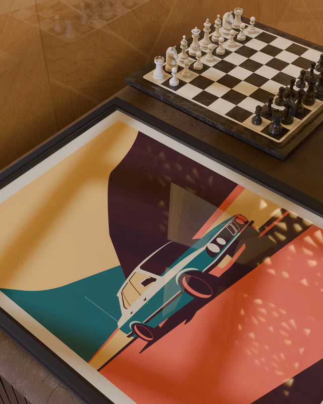 Crusing in My BMW e28 - Car Print