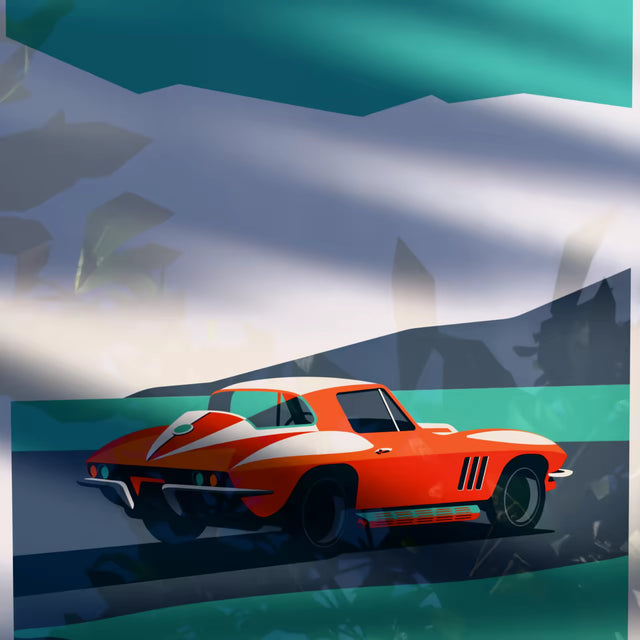 Desert Velocity Stingray C2 - Limited Edition, Premium Giclée Print