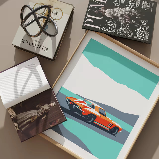 Desert Velocity Stingray C2 - Limited Edition, Premium Giclée Print