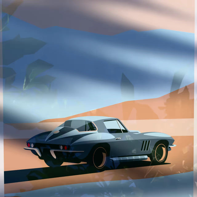 Desert Velocity Stingray C2 - Limited Edition, Premium Giclée Print