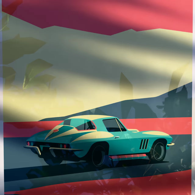 Desert Velocity Stingray C2 - Limited Edition, Premium Giclée Print