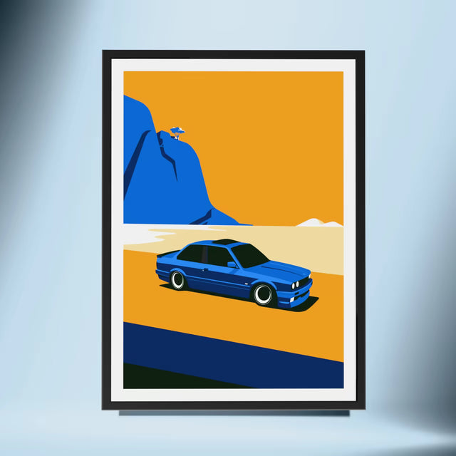 E30 BMW Low Rider - Car Print
