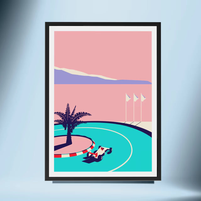 F1 Ayrton Senna Iconic Corner - Car print