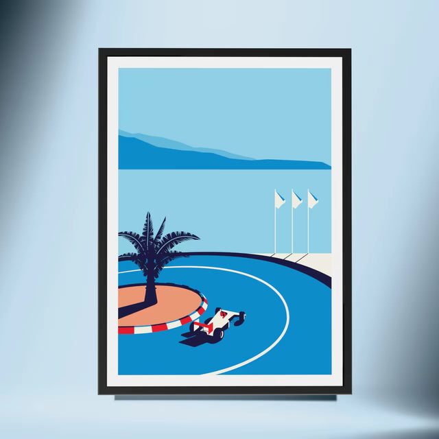 F1 Ayrton Senna Iconic Corner - Car print