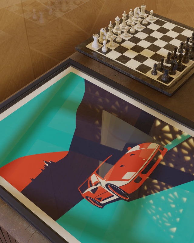 Ferrari F40 Coming At You - Car Print