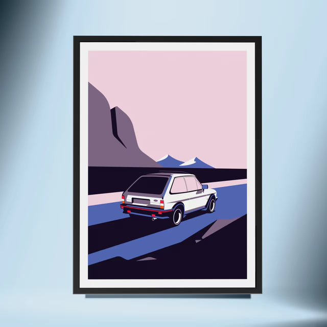 Ford Fiesta Iconic Hot Hatch - Car Print