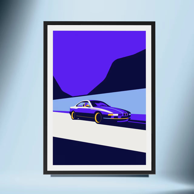I'll wait here in my 8 Series - Car Print