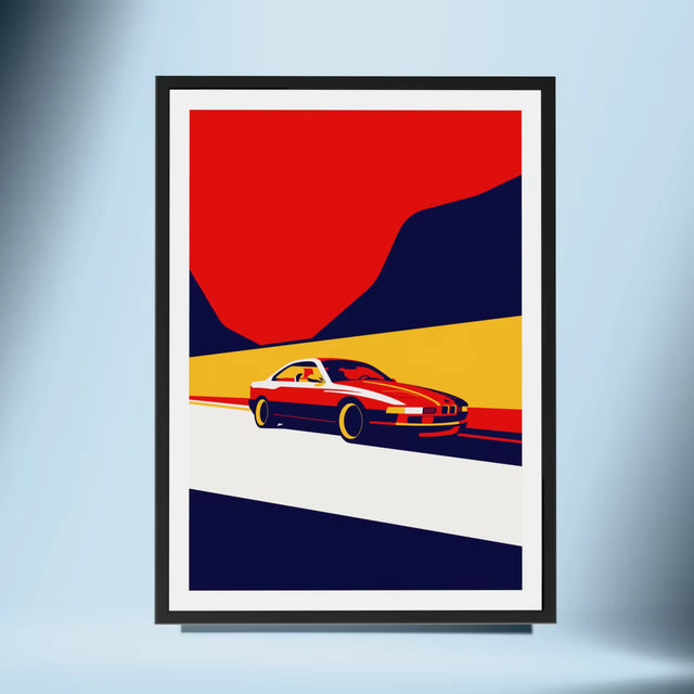 I'll wait here in my 8 Series - Car Print
