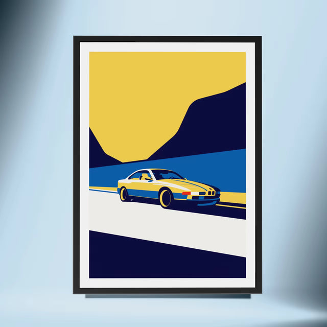I'll wait here in my 8 Series - Car Print